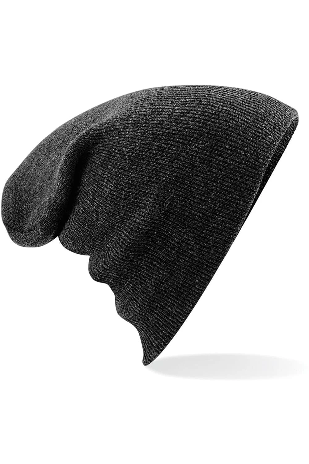 Beechfield® Soft Feel Knitted Winter Hat (Charcoal) 4 Beechfield® Soft Feel Knitted Winter Hat (Charcoal) - Image 2