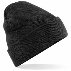 Beechfield® Soft Feel Knitted Winter Hat (Charcoal)