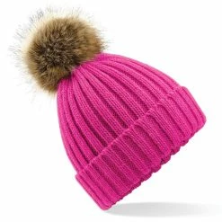 BEECHFIELD Unisex Cuffed Design Winter Hat - Fuchsia
