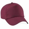 BEECHFIELD Unisex Plain Original 5 Panel Baseball Cap - Burgundy -Beechfield Sales M05057520179544 2014476930