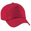 BEECHFIELD Unisex Plain Original 5 Panel Baseball Cap - Classic Red -Beechfield Sales M05057520179575 1881926180