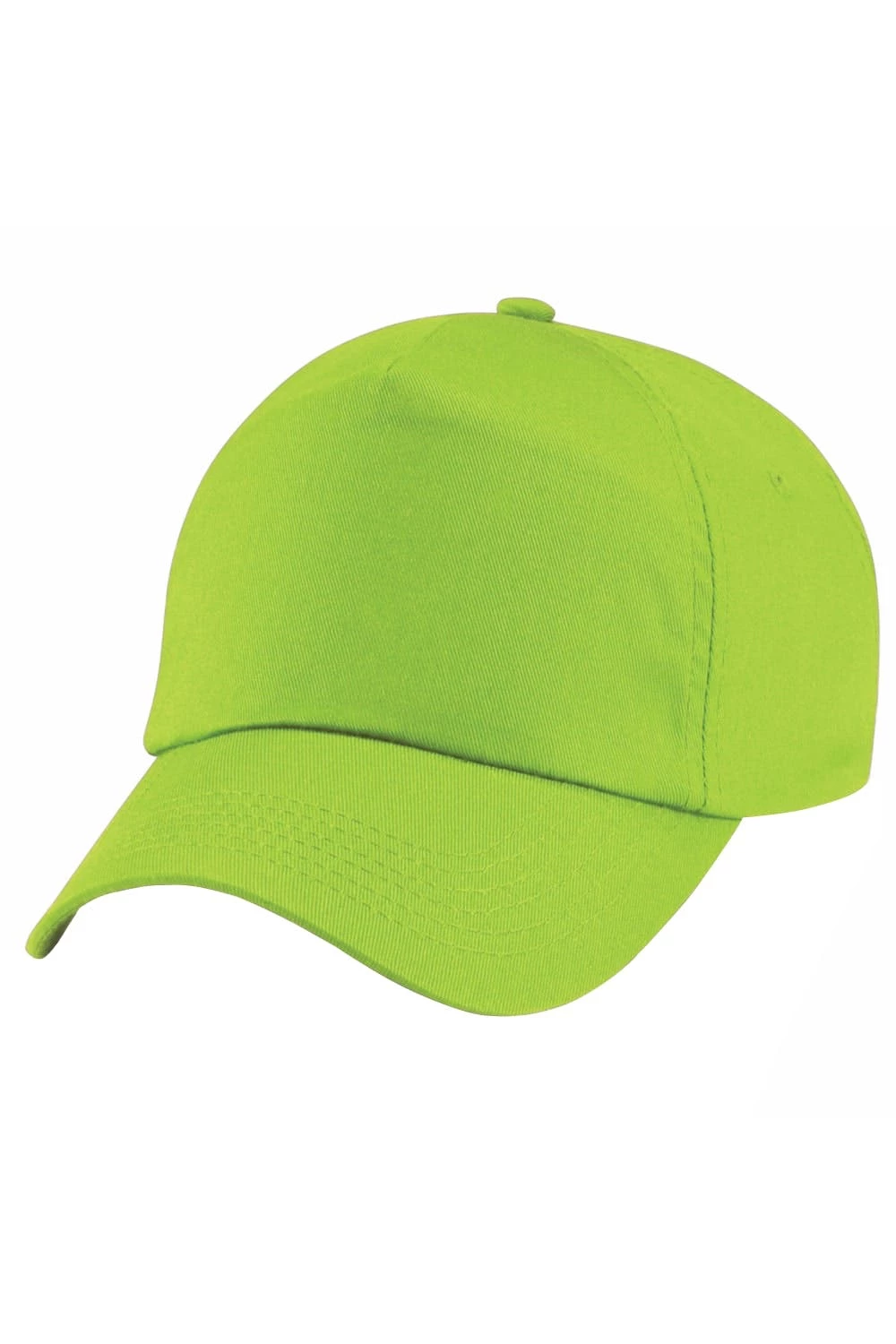 Beechfield Unisex Plain Original 5 Panel Baseball Cap (Lime Green) 5 Beechfield Unisex Plain Original 5 Panel Baseball Cap (Lime Green) - Image 3