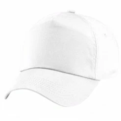 BEECHFIELD Unisex Plain Original 5 Panel Baseball Cap (White) -Beechfield Sales M05057520179742 2632537855
