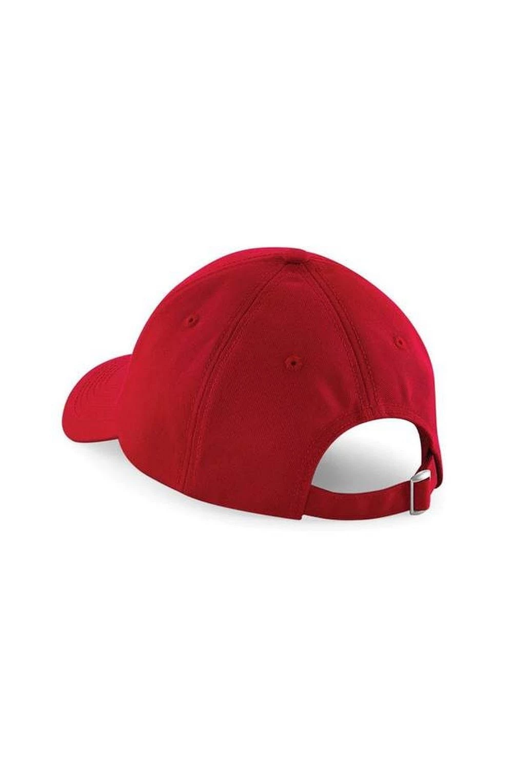 Beechfield® Unisex Authentic 6 Panel Baseball Cap (Classic Red) 4 Beechfield® Unisex Authentic 6 Panel Baseball Cap (Classic Red) - Image 2