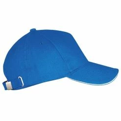 SOLS Unisex Long Beach Cap (Royal Blue/White)