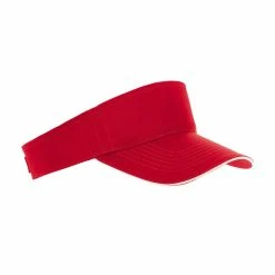 SOLS Unisex Ace Sun Visor (Red/White)