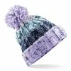 Beechfield Unisex Adults Corkscrew Knitted Pom Pom Beanie Hat (Lavender Fizz) -Beechfield Sales M05057520803340 225165248
