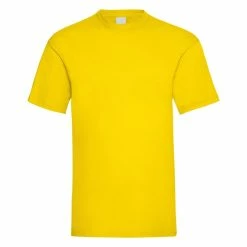 Universal Textiles Mens Value Short Sleeve Casual T-Shirt (Bright Yellow)
