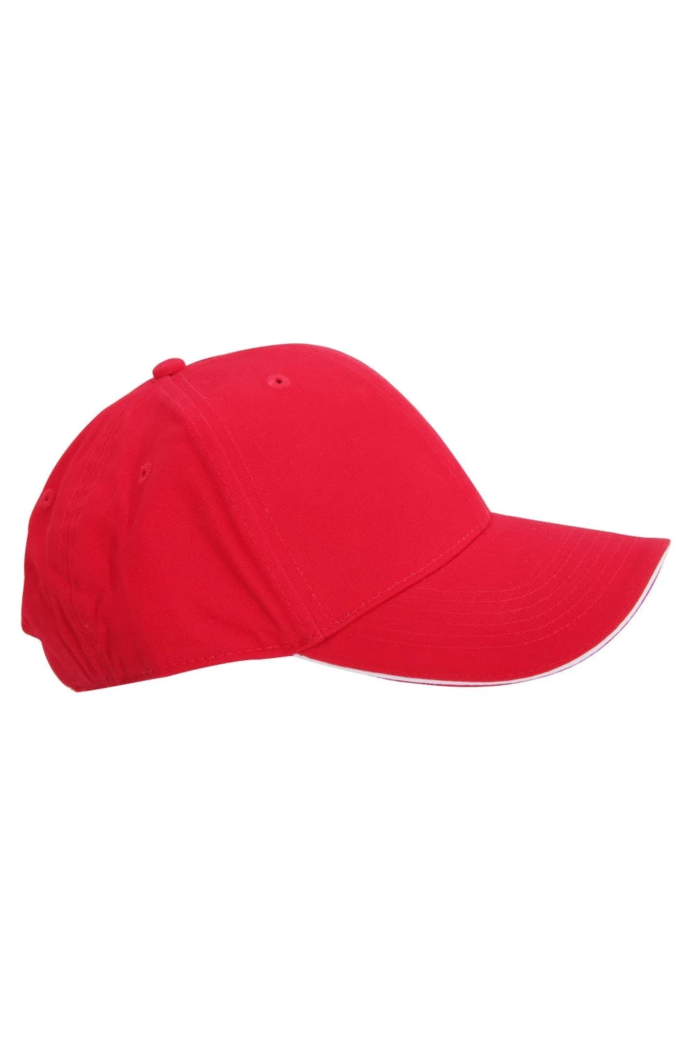 Beechfield® Adults Unisex Athleisure Cotton Baseball Cap (Pack Of 2) (Classic Red/White) 3 Beechfield® Adults Unisex Athleisure Cotton Baseball Cap (Pack Of 2) (Classic Red/White)