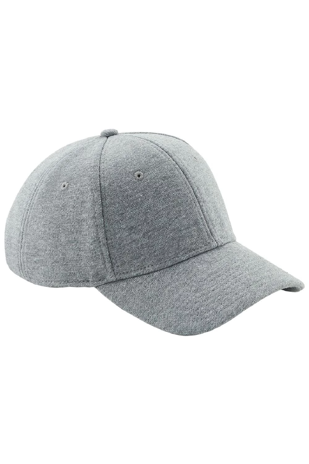 Beechfield® Unisex Jersey Athleisure Baseball Cap (Pack Of 2) (Heather Grey) 3 Beechfield® Unisex Jersey Athleisure Baseball Cap (Pack Of 2) (Heather Grey)