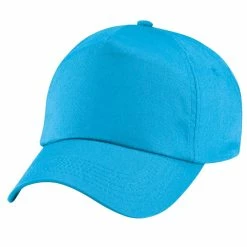 BEECHFIELD Unisex Plain Original 5 Panel Baseball Cap (Pack Of 2) - Surf Blue -Beechfield Sales M05059269086824 3635011156
