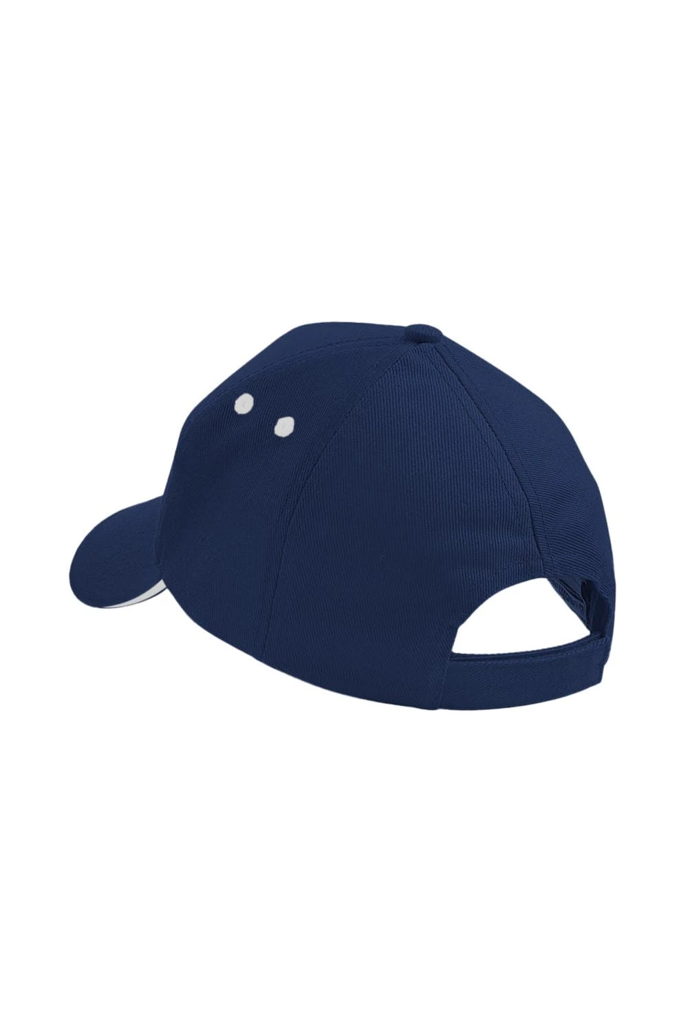 Beechfield Unisex Ultimate 5 Panel Contrast Baseball Cap With Sandwich Peak (Pack Of 2) (French Navy/Putty) 4 Beechfield Unisex Ultimate 5 Panel Contrast Baseball Cap With Sandwich Peak (Pack Of 2) (French Navy/Putty) - Image 2