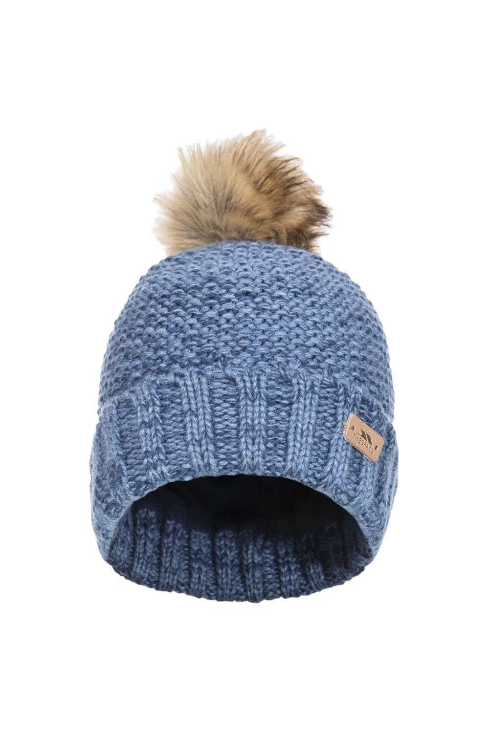 TRESPASS Womens Kellisa Beanie Hat - Denim Blue 3 TRESPASS Womens Kellisa Beanie Hat - Denim Blue