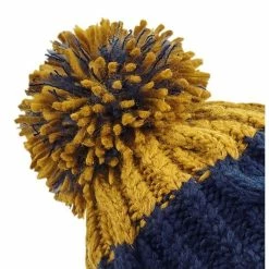 Beechfield Unisex Adults Apres Cuffed Beanie (Oxford Navy/Mustard) 7 Beechfield Unisex Adults Apres Cuffed Beanie (Oxford Navy/Mustard) -Beechfield Sales M05059444176401 2320694648