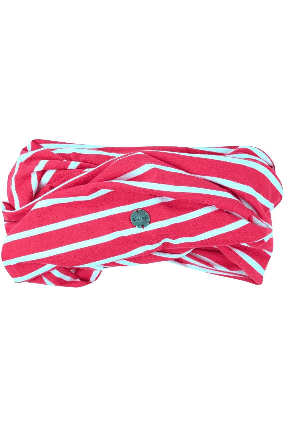 Regatta Womens/Ladies Shaila Striped Jersey Scarf - True Red/White 4 Regatta Womens/Ladies Shaila Striped Jersey Scarf - True Red/White - Image 2