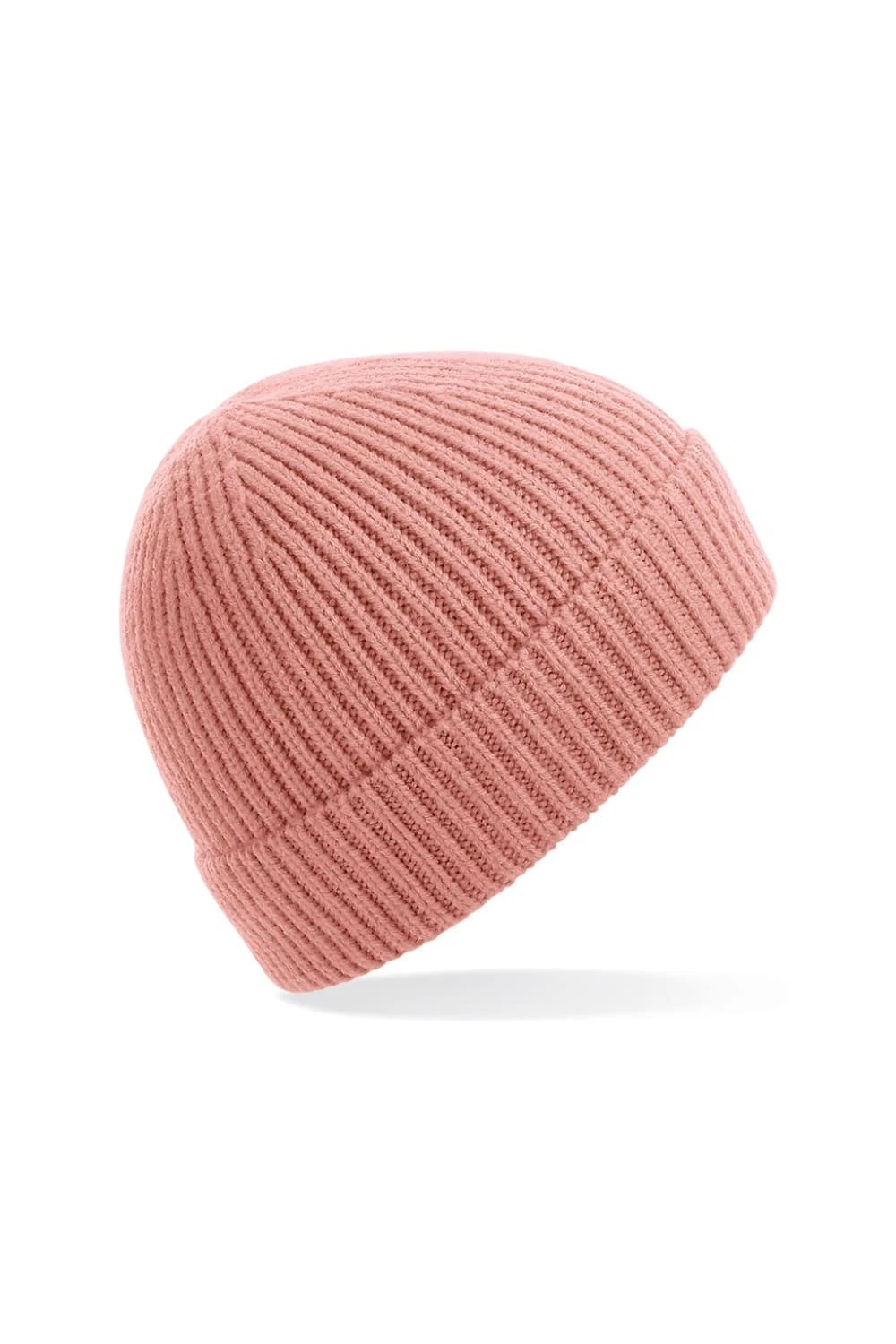 Beechfield Engineered Knit Ribbed Beanie (Blush) 3 Beechfield Engineered Knit Ribbed Beanie (Blush)