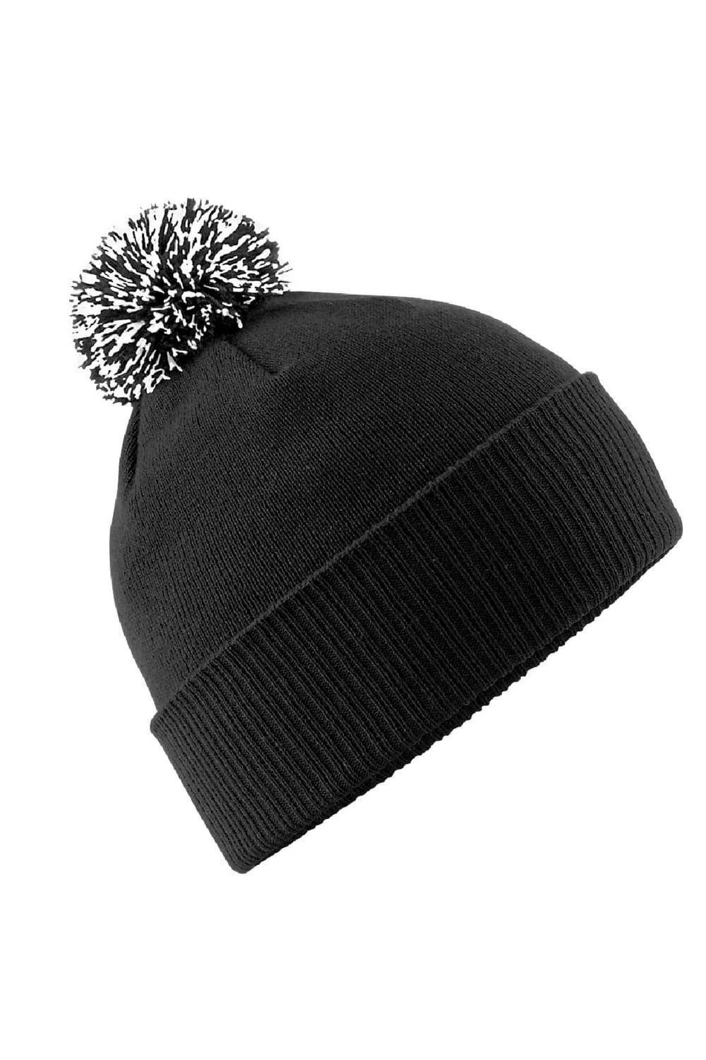 Beechfield Adults Unisex Snowstar Beanie (Black/White) 3 Beechfield Adults Unisex Snowstar Beanie (Black/White)