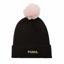 Puma Womens/Ladies Shift Beanie - Black/Rose Pink