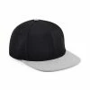 Beechfield 6 Panel Snapback Cap (Black/Gray) -Beechfield Sales M05059699213401 2585868407