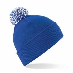 Beechfield Unisex Adult Beanie (Bright Royal Blue/White)