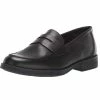 Geox Girls Agata D Slip On Leather Shoe (Black) -Beechfield Sales M05059699623248 4183879806