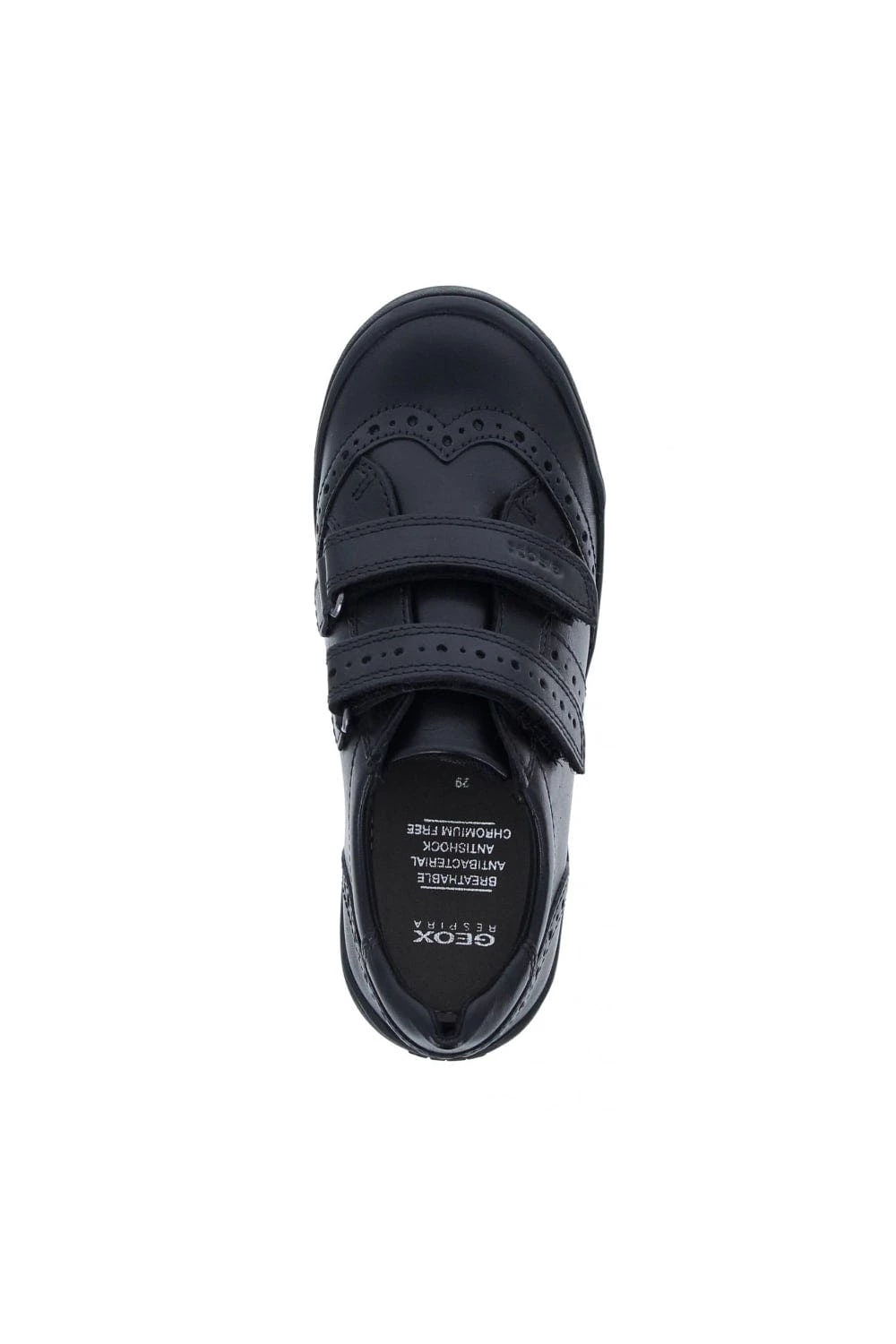 Geox Girls Hadriel Leather School Shoes (Black) 5 Geox Girls Hadriel Leather School Shoes (Black) - Image 3