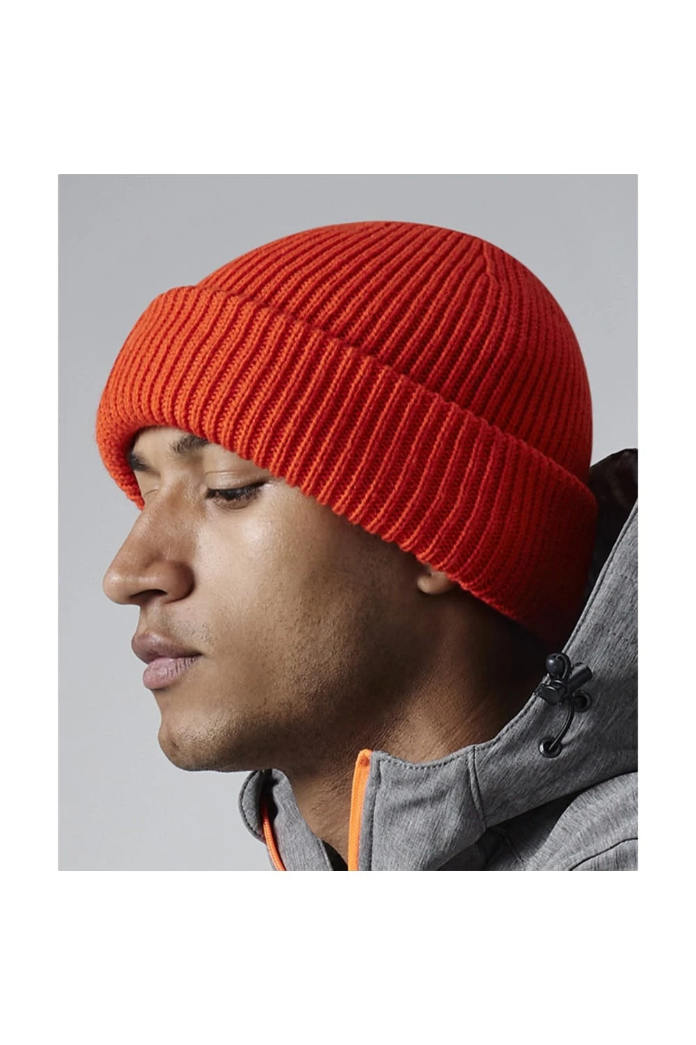 Beechfield Unisex Adult Elements Wind Resistant Beanie (Fire Red) 5 Beechfield Unisex Adult Elements Wind Resistant Beanie (Fire Red) - Image 3