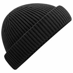 Beechfield Unisex Adult Harbour Fisherman Beanie (Black)