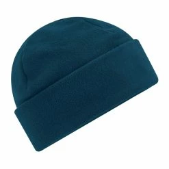 Beechfield Unisex Adult Cuffed Fleece Beanie (Petrol Blue)
