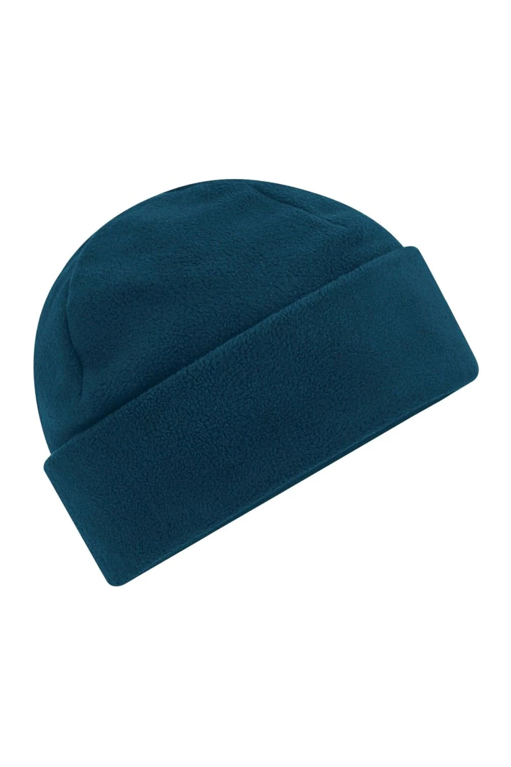 Beechfield Unisex Adult Cuffed Fleece Beanie (Petrol Blue) 3 Beechfield Unisex Adult Cuffed Fleece Beanie (Petrol Blue)