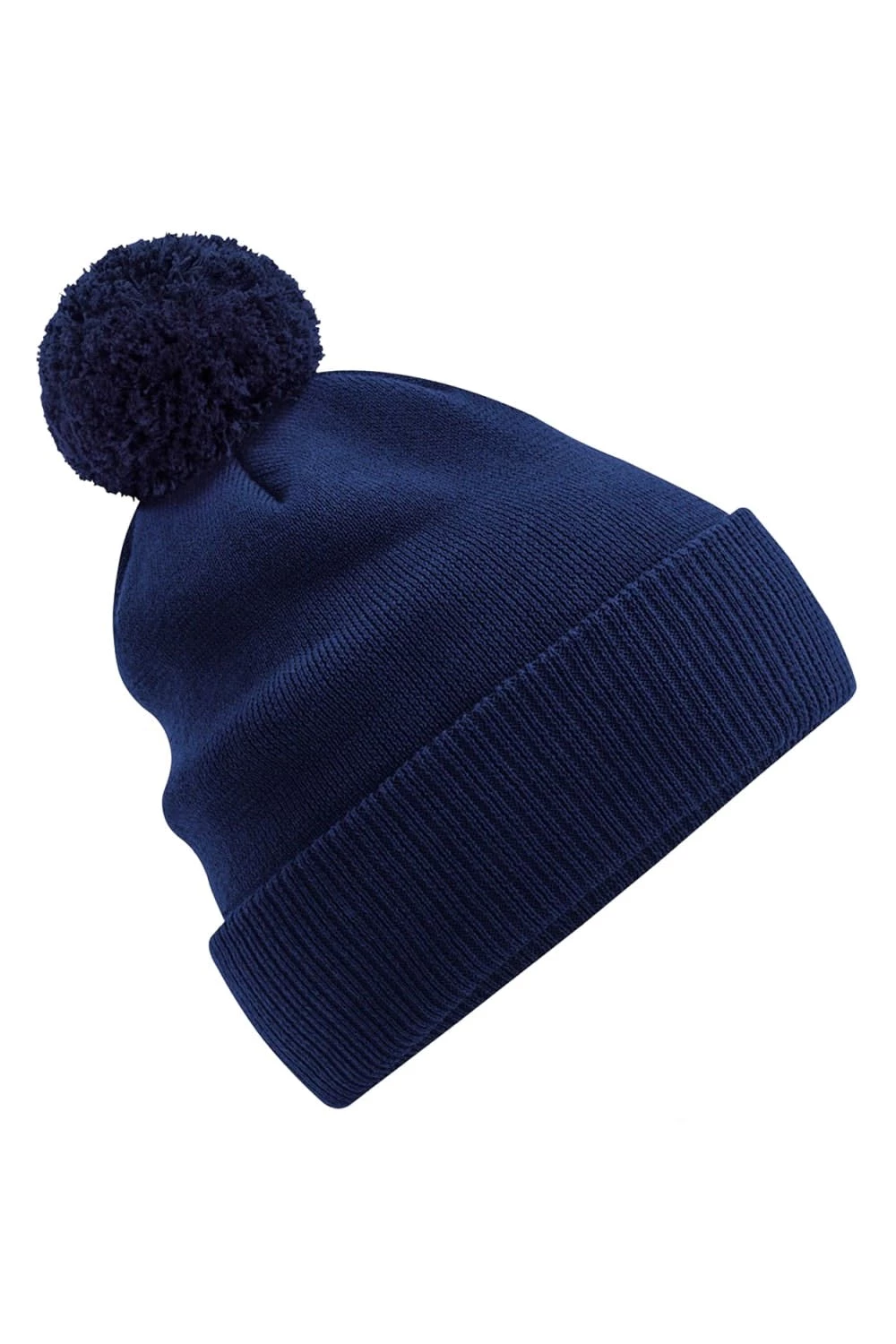 Beechfield Unisex Adult Snowstar Organic Cotton Beanie (Oxford Navy) 3 Beechfield Unisex Adult Snowstar Organic Cotton Beanie (Oxford Navy)