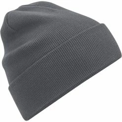 Beechfield Unisex Adult Original Cuffed Organic Cotton Beanie (Graphite Grey)