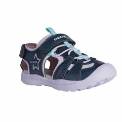 Geox Girls Vaniett Leather Sandals