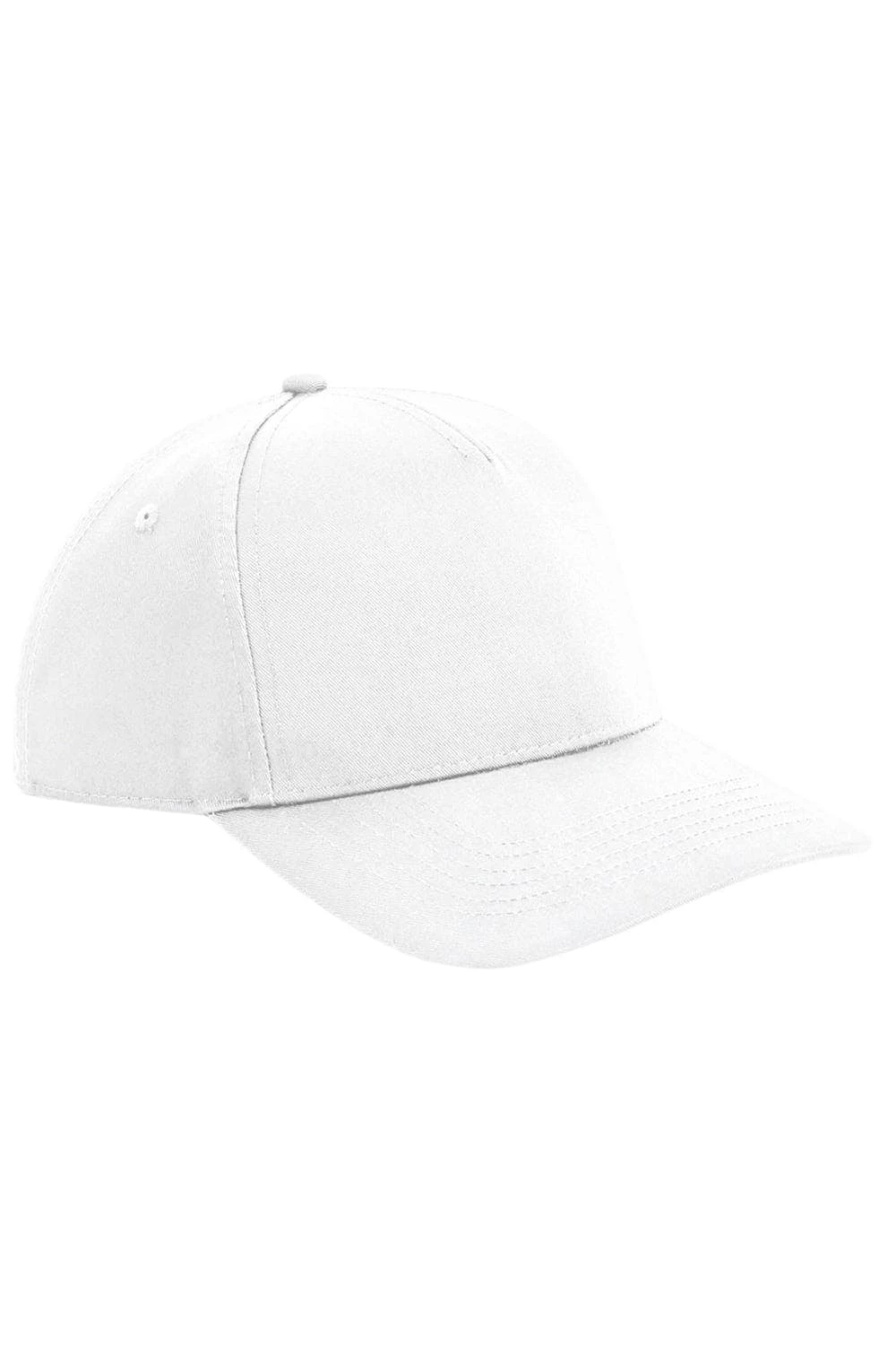 Beechfield Unisex Adult Urbanwear 5 Panel Snapback Cap (White) 3 Beechfield Unisex Adult Urbanwear 5 Panel Snapback Cap (White)