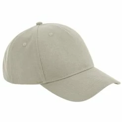 Beechfield Unisex Adult Organic Cotton 5 Panel Baseball Cap (Stone)