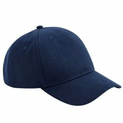 Beechfield Unisex Adult Organic Cotton 5 Panel Baseball Cap (Navy Blue)