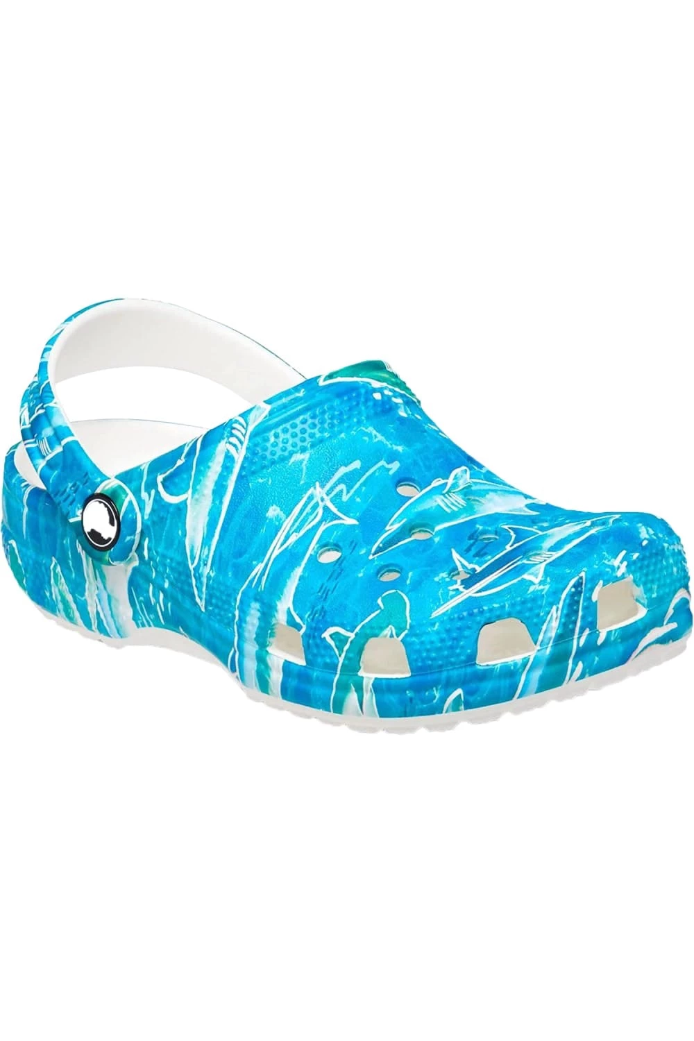 Crocs Childrens/Kids Classic Pool Party Shark Clogs 3 Crocs Childrens/Kids Classic Pool Party Shark Clogs