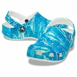 Crocs Childrens/Kids Classic Pool Party Shark Clogs 13 Crocs Childrens/Kids Classic Pool Party Shark Clogs -Beechfield Sales M05063107141323 2736126674