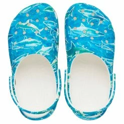 Crocs Childrens/Kids Classic Pool Party Shark Clogs 12 Crocs Childrens/Kids Classic Pool Party Shark Clogs -Beechfield Sales M05063107141323 868895184