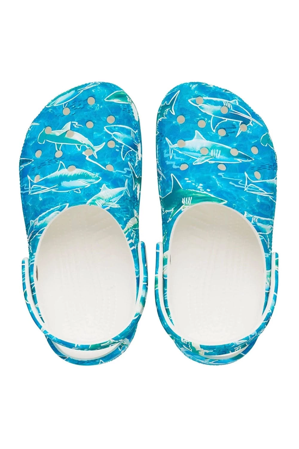 Crocs Childrens/Kids Classic Pool Party Shark Clogs 7 Crocs Childrens/Kids Classic Pool Party Shark Clogs - Image 5