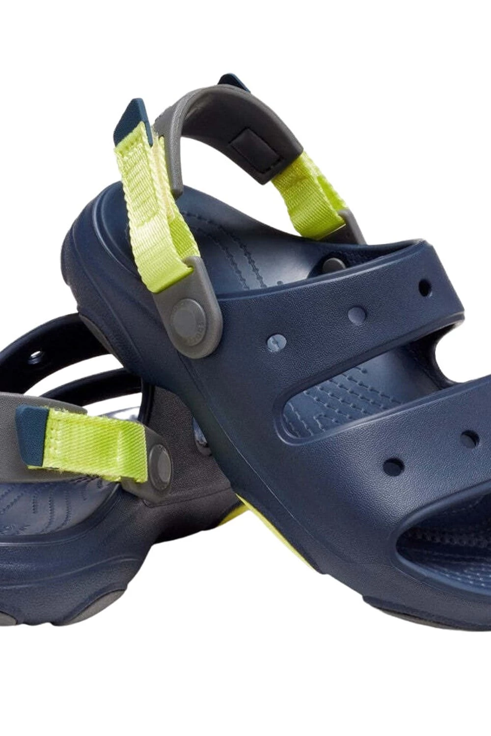 Crocs Childrens/Kids Classic All-Terrain Dual Straps Sandals - Navy/Green 6 Crocs Childrens/Kids Classic All-Terrain Dual Straps Sandals - Navy/Green - Image 4