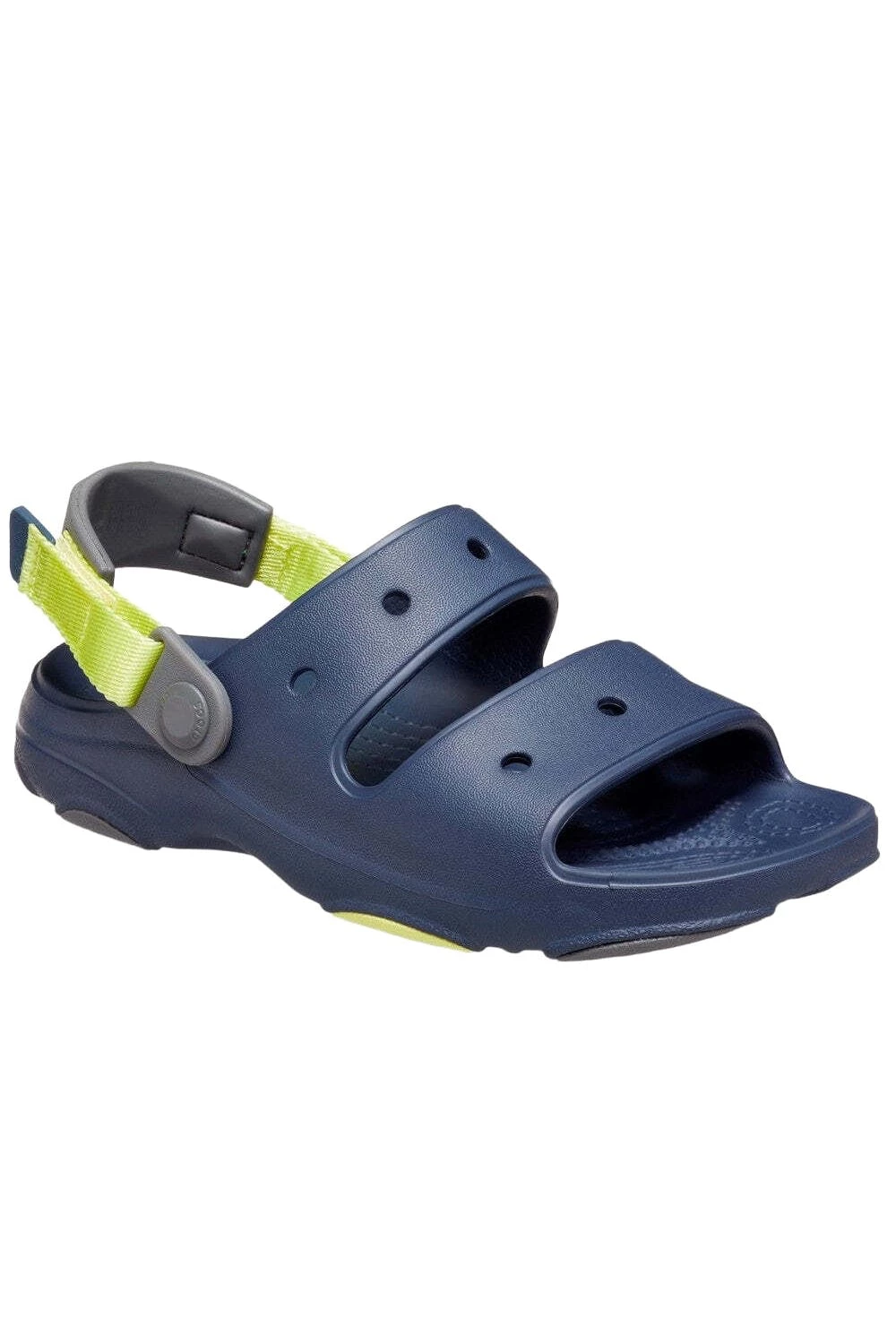 Crocs Childrens/Kids Classic All-Terrain Dual Straps Sandals - Navy/Green 3 Crocs Childrens/Kids Classic All-Terrain Dual Straps Sandals - Navy/Green