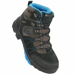Mountain Warehouse Childrens/Kids Edinburgh Waterproof Suede Walking Boots - Blue/Brown/Black