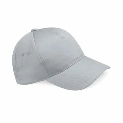 BEECHFIELD Unisex Ultimate 5 Panel Baseball Cap - Light Grey