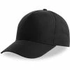 ATLANTIS Recy Five Recycled Polyester Baseball Cap - Black -Beechfield Sales M05063107765604 1505691692