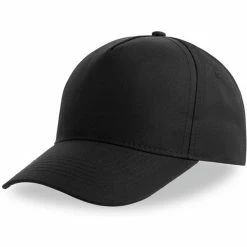 ATLANTIS Recy Five Recycled Polyester Baseball Cap - Black