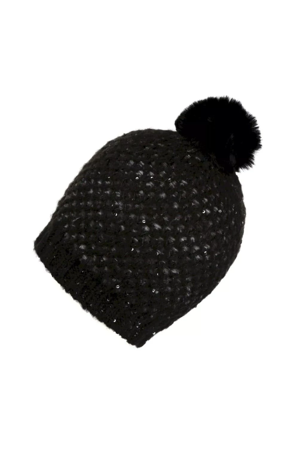 Regatta Womens/Ladies Lorelai IV Bobble Winter Hat - Black 3 Regatta Womens/Ladies Lorelai IV Bobble Winter Hat - Black