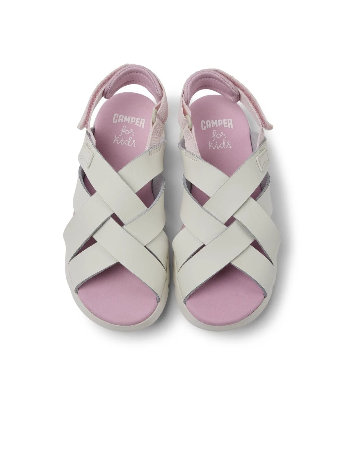 Camper Kids Unisex Oruga Sandals - White 3 Camper Kids Unisex Oruga Sandals - White